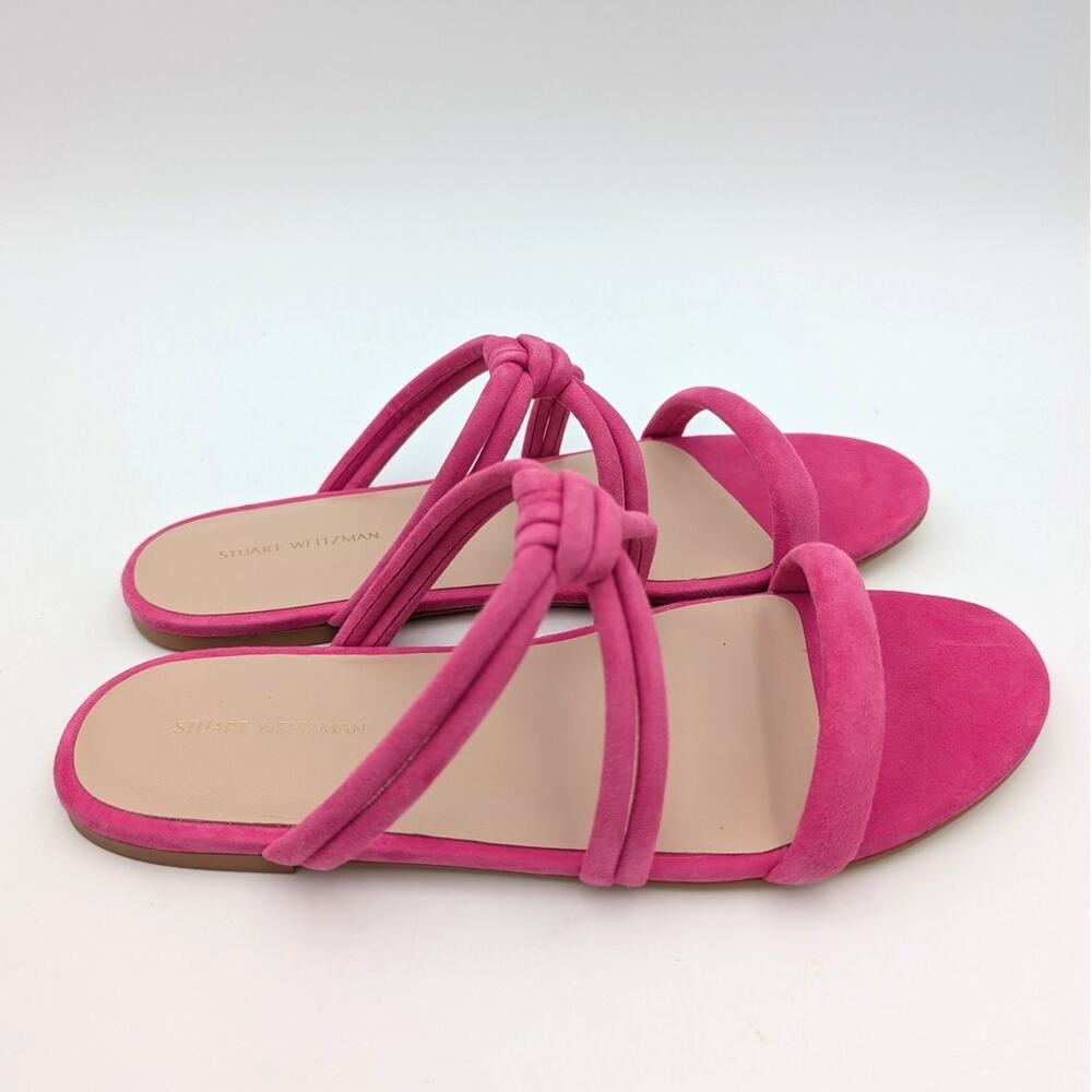 Stuart Weitzman Twist Knot Slip-On Flat Sandal Wo… - image 4